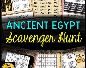 Ancient Egypt Escape Room: Printable Word Search Game (Kids 8+)