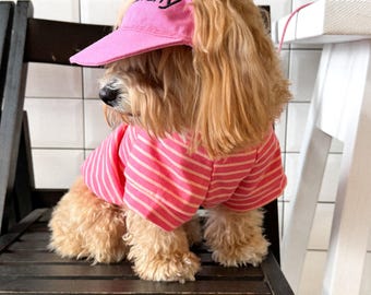 Personalized Dog Sun Cap – Custom Name Summer Hat for Dogs, Stylish Beach Cap for Small & Large Breeds, Cute Dog Accessory, Dog Panama Style