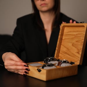 Wooden Case Watch Box for Men Handmade Watch Box Long-Lasting Wooden Watch Box Gift For Father Custom Watch Box  Watch Case Watch Storage