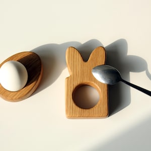 Easter Egg Stand Food Gift Oak Egg Cup Server Custom Egg Holder Gifts For Grandparents Gifts For Him Gift For Her Birthday Gift Egg Stand