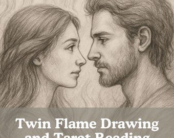 Twin Flame Drawing and Tarot Reading, Same Day, Draw My Soulmate, Your Future Husband/Wife, Soulmate Reading, Fast Delivery, Psychic Reading