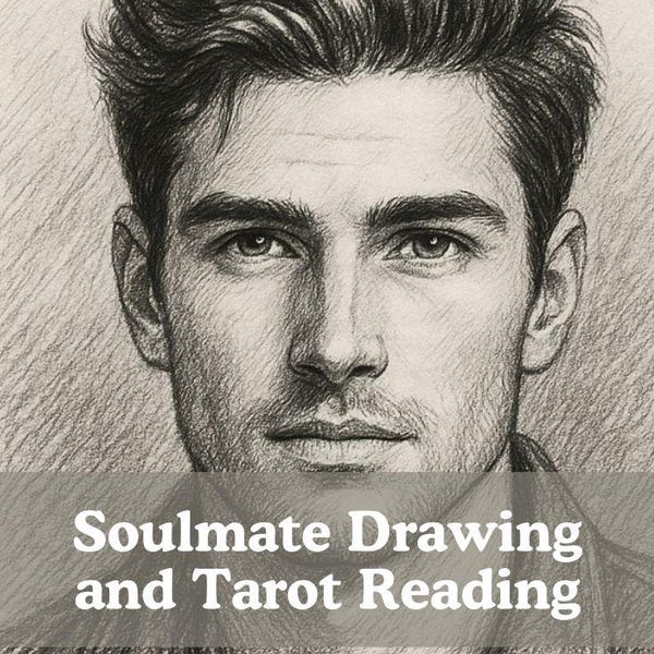 Dibujo de alma gemela y lectura de tarot, el mismo día, dibuja a mi alma gemela, tu futuro esposo/esposa, lectura de almas gemelas, entrega rápida, lectura psíquica