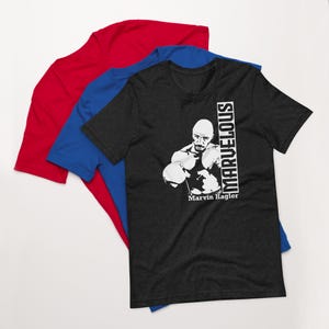 Marvelous Marvin Hagler T-shirt Unisex Boxing Champion Tee Shirt Hearns Fight Shirts Boxing Gear