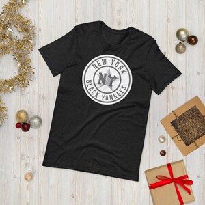 Camiseta de béisbol unisex de los New York Black Yankees, camiseta vintage de las ligas negras, diseño de béisbol retro de los años 1940