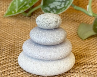 Balancing Stones - Natural Stackable Rocks, Stacking Set Pebbles, Mindfulness, Relaxation, Meditation, Stress Relief, Zen Decor, Feng Shui