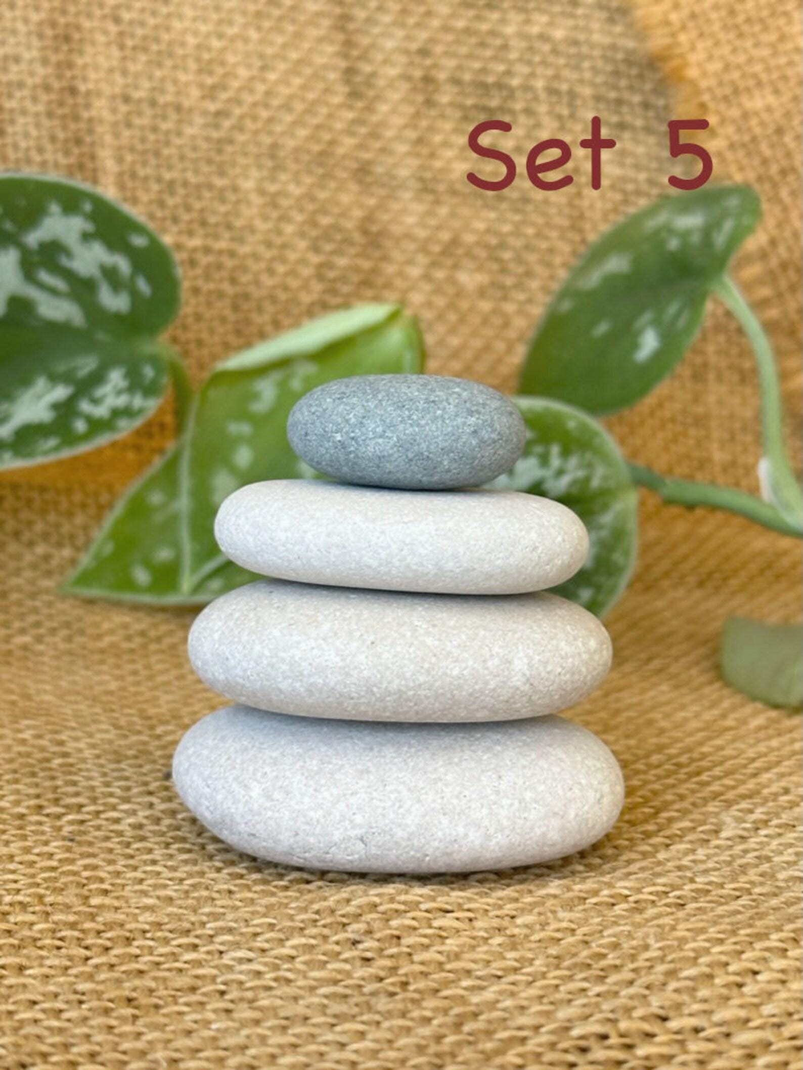 Balancing Stones Natural Stackable Rocks, Stacking Set Pebbles ...