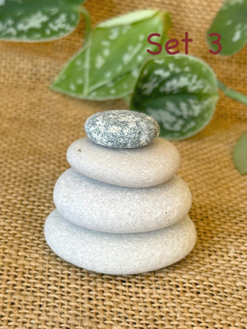 Balancing Stones - Natural Stackable Rocks, Stacking Set Pebbles ...