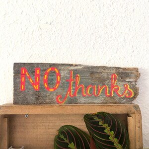 Wood sign