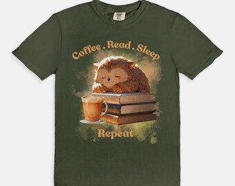 Café. Leer. Dormir. Repetir Camiseta del oso durmiente