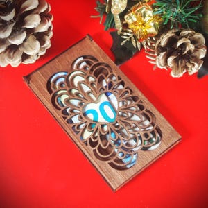 Étui porte-billets en bois teinté – Cadeau élégant et original pour toutes les occasions