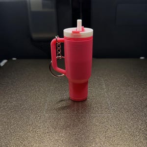 Mini Stanley Cup Chapstick Holder Keychain