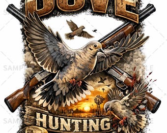 Dove Hunting PNG Digital Download