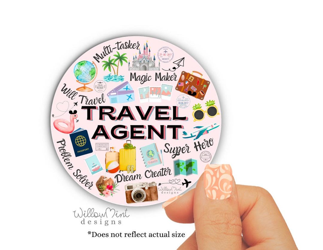 Travel Agent Sticker: Waterproof Vinyl Decal - Etsy