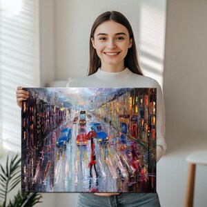 Oil Painting Style Modern Canvas Wall Art, Housewarming Gifts, Canvas Wall Art, Modern Canvas Wall Decor, Classic Canvas Art