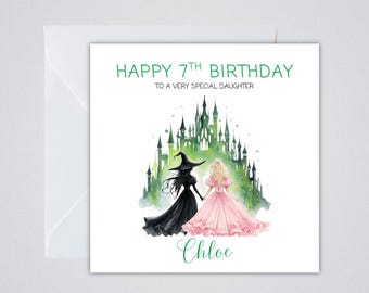 Wicked Personalised Birthday card | Daughter, Granddaughter, Niece, Friend | Any Age and Relation | Child's Birthday Card