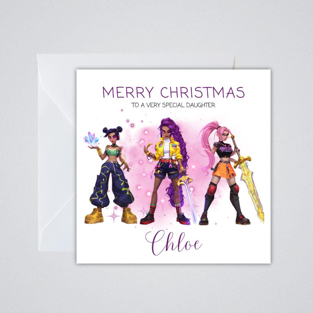 Granddaughter Chrstmas Card | Chrstmas Card for Granddaughter | Personalsed Card for a