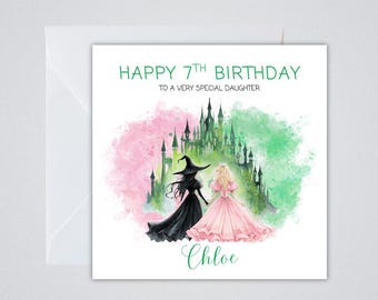 Wicked Personalised Birthday card | Daughter, Granddaughter, Niece, Friend | Any Age and Relation | Child's Birthday Card