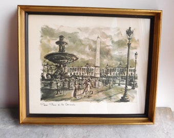Mort De Montebello-1912 Woodblock Pellerin-Bataille D/'Esling