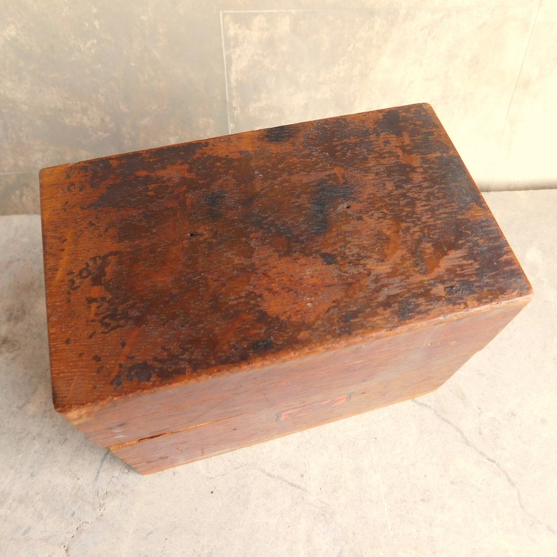 Vintage Weiss Small Wooden File Box for 21/2 X Etsy