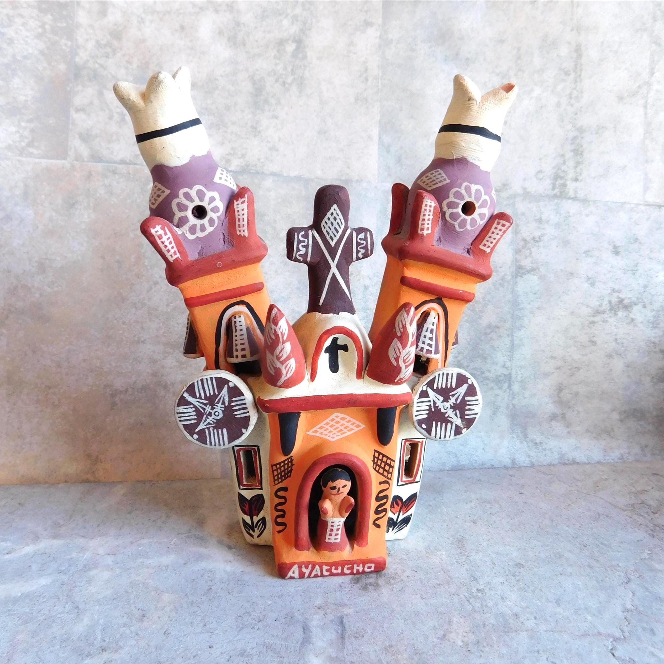 Ceramic Church Peru - Etsy