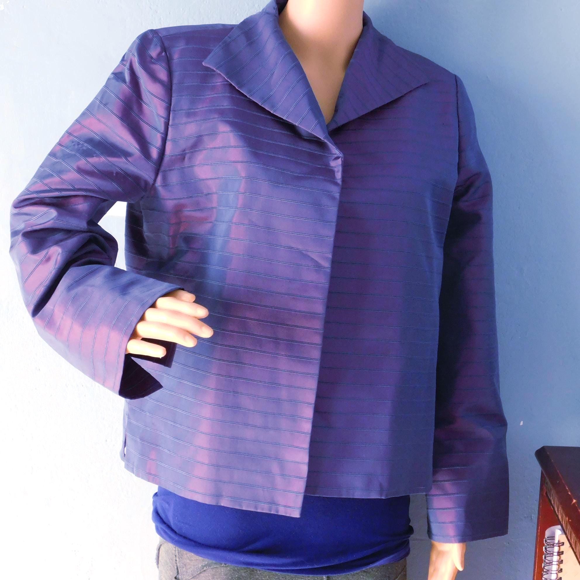 open lace back dress Maxwell Park Women's Purple Blazer 16T