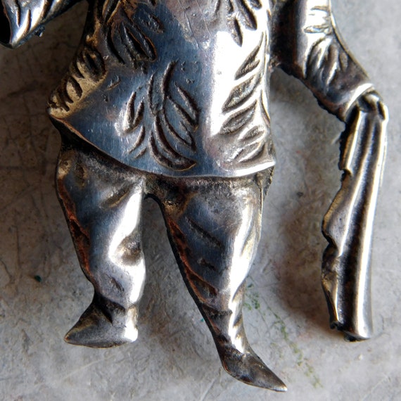 Vintage Brookraft Sterling Silver Figural Brooch … - image 3