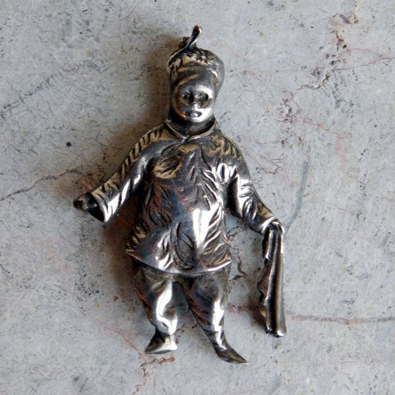 Vintage Brookraft Sterling Silver Figural Brooch … - image 1