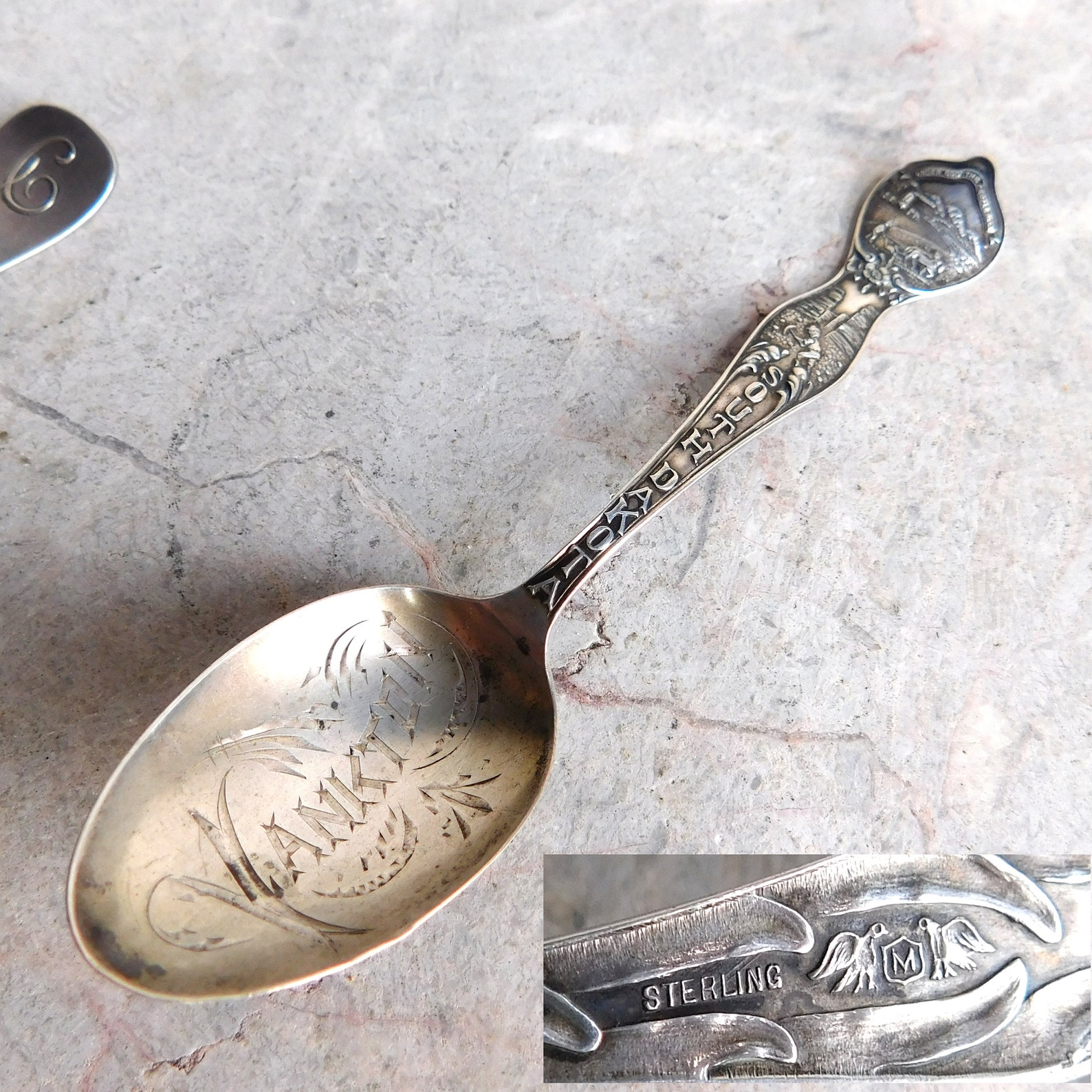 4 Antique Sterling Silver Souvenir/Novelty Spoons and Forks Etsy