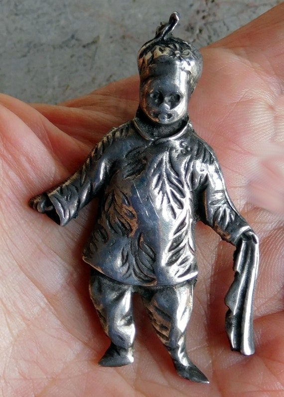 Vintage Brookraft Sterling Silver Figural Brooch … - image 4