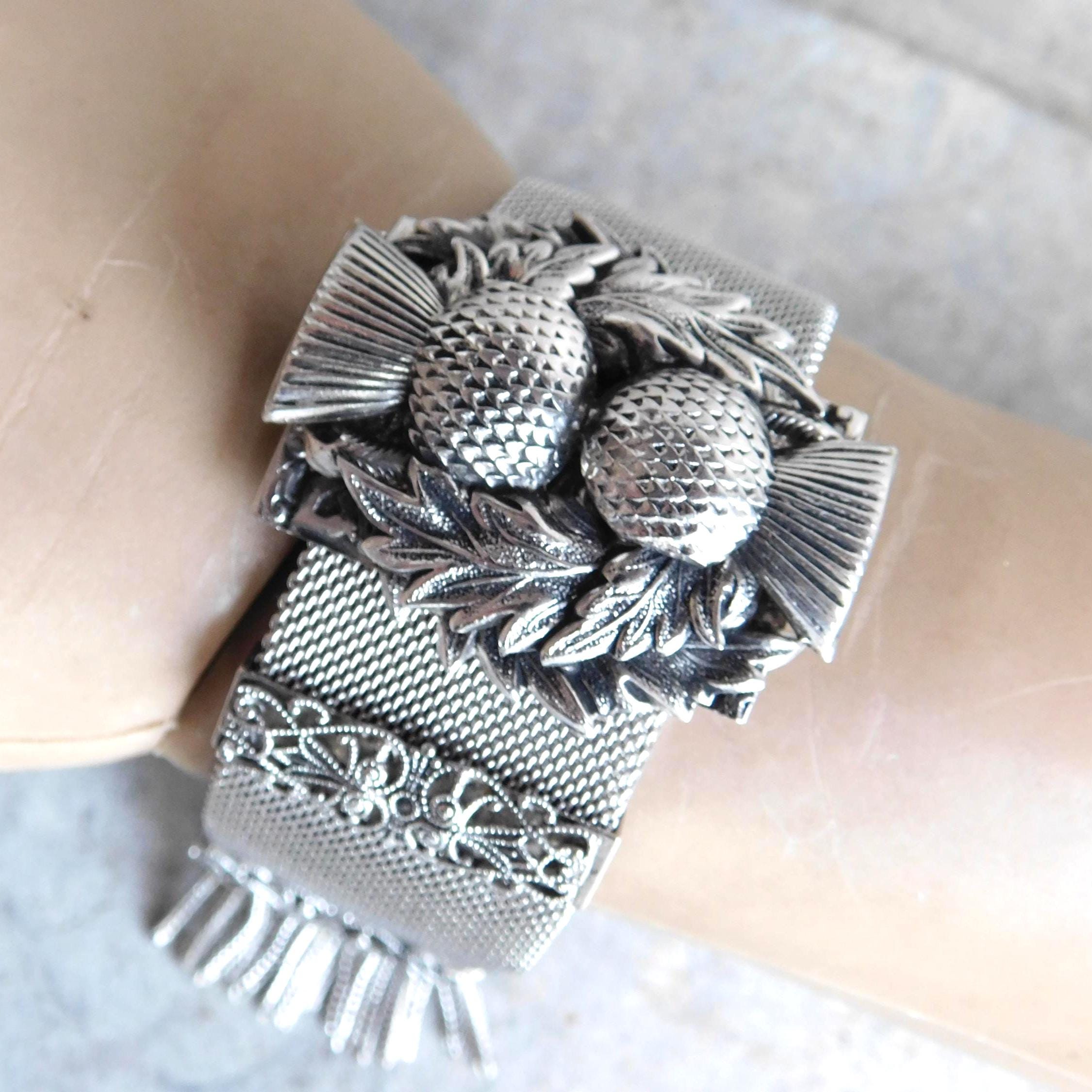 ヴィンテージ　Whiting＆Davisメッシュベルト Whiting Davis Bracelet - Etsy
