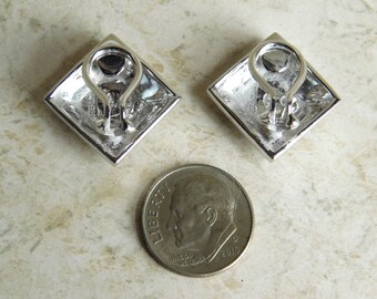 Vintage Judith Jack Sterling Silver, Rhinestone and