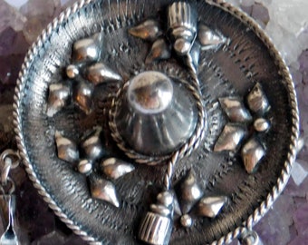 Vintage Antique 900 Coin Silver Mexican Hat Brooch W