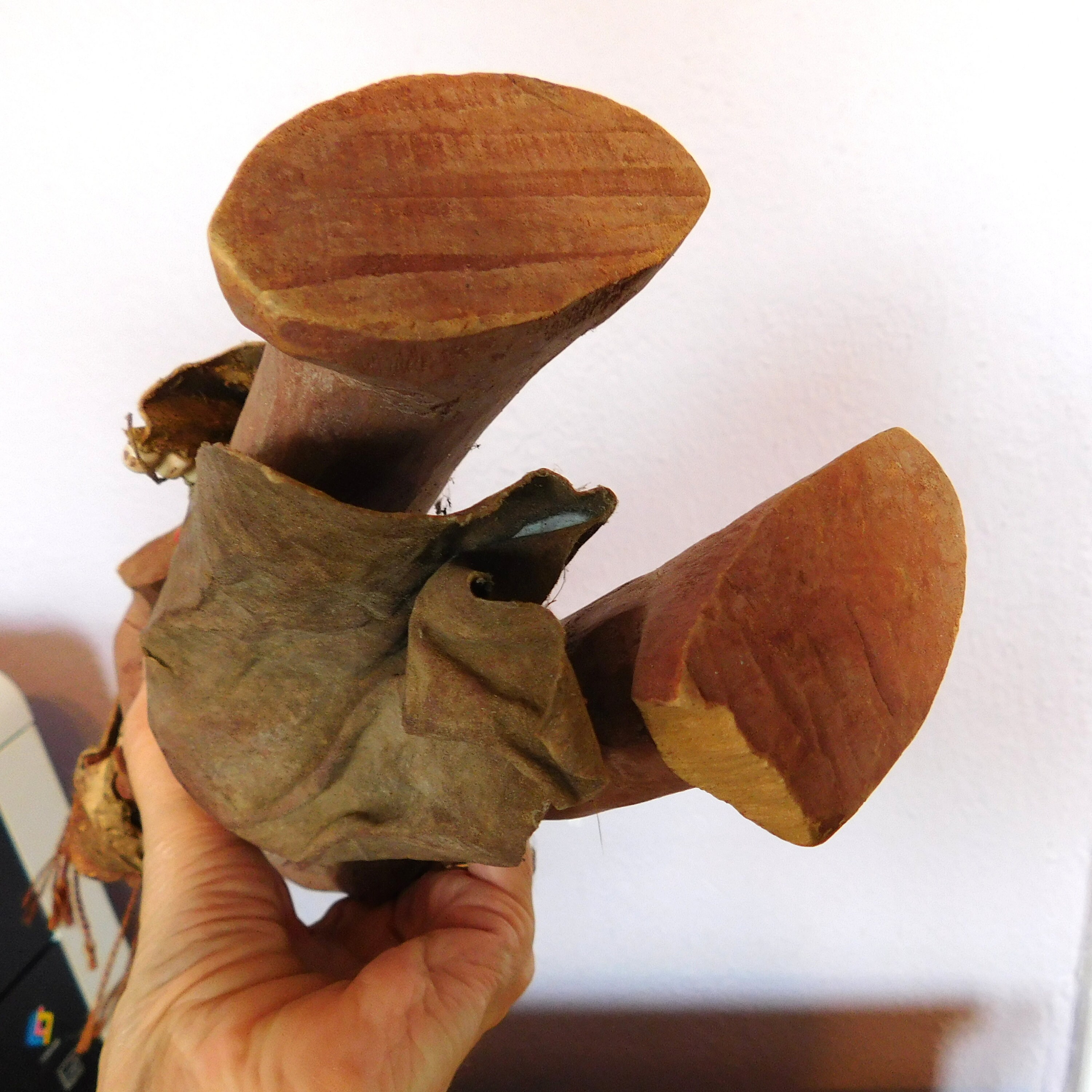 ヴィンテージ 手彫り アフリカ ケニア / トゥルカナ族 女性 母親 人形