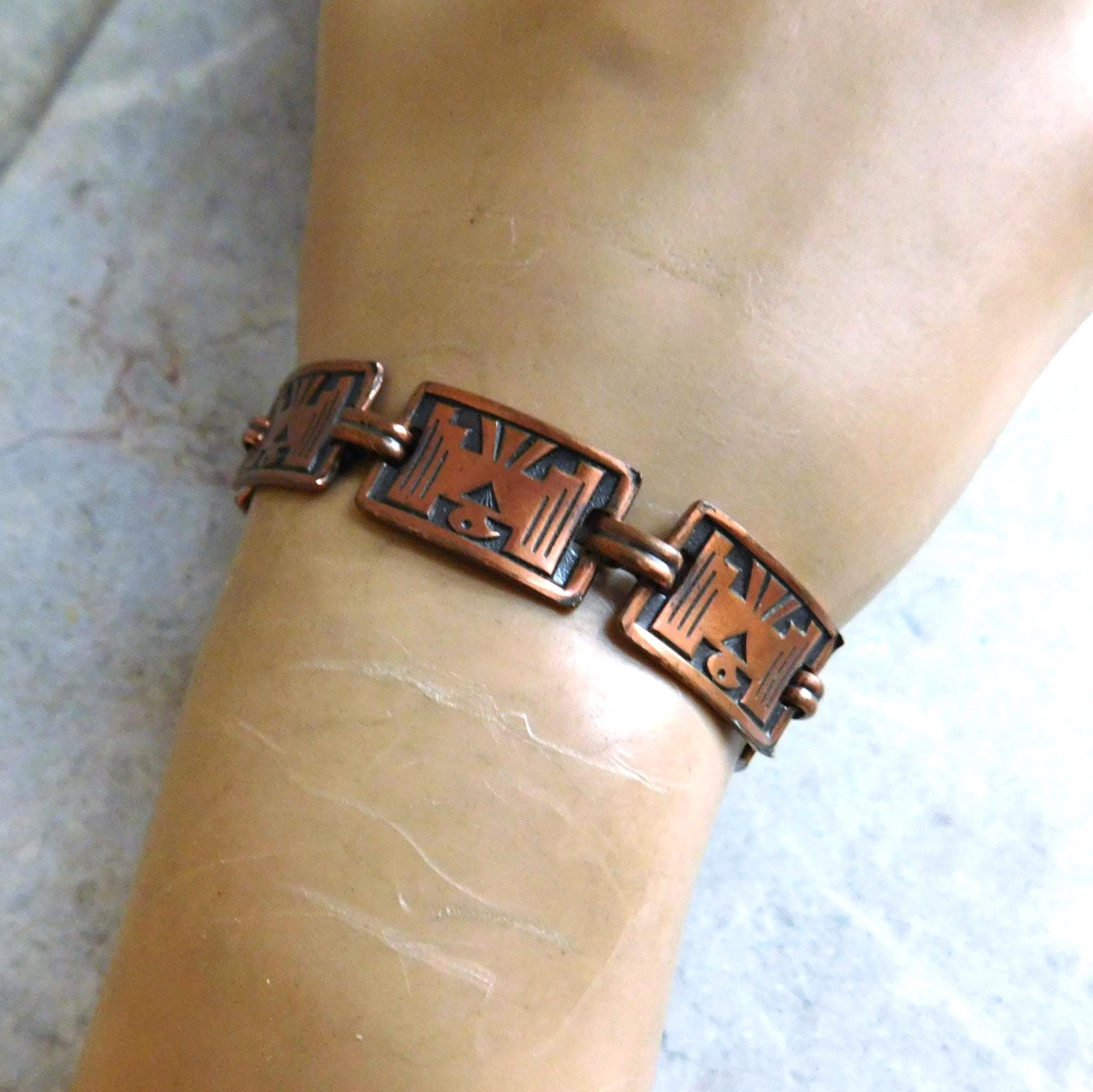 Copper Thunderbird Bracelet - Etsy