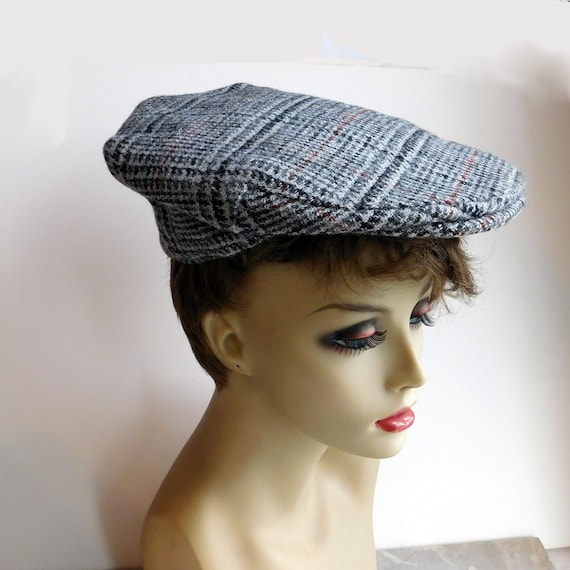 Vintage Glen Appin of Scotland Harris Tweed Newsboy Cap Gray - Etsy