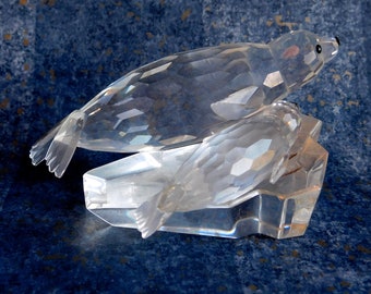 Vintage Swarovski "Save Me" the Seals - 1991 Annual Edition Figurine - Retired, Collectible - w/ Original. Box and COA - Ecology Themed