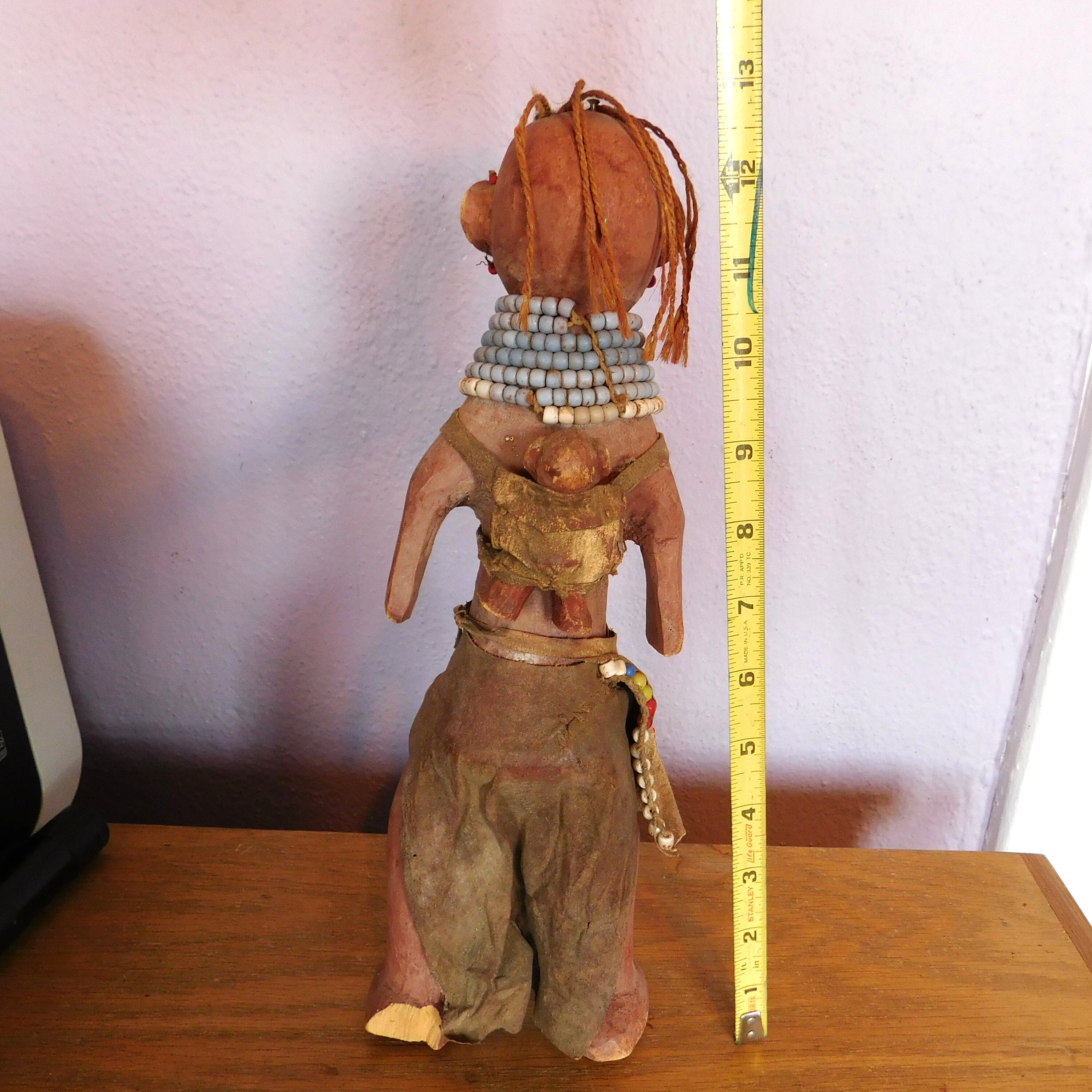 ヴィンテージ 手彫り アフリカ ケニア / トゥルカナ族 女性 母親 人形