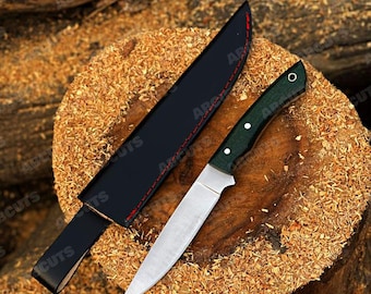 Handmade Fillet Knife & Sheath: Fishing, Camping, Hunting