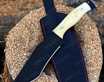 Handcrafted Knife with leather Sheath