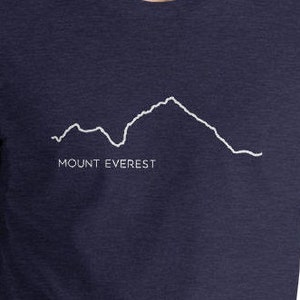 Mount Everest - Mountain Range- Men&#39;s and Women&#39;s T-shirt, Himalayas, Explore, Tibet, Nepal