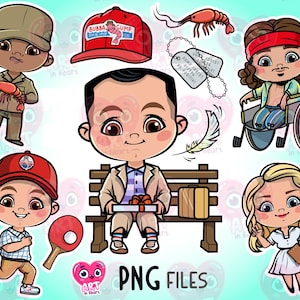 Schattige vrienden clipart, klassieke film jaren 90, pingpong clipart, klassieke film jaren 90, beste vrienden bundel, usa film nostalgische, running man png