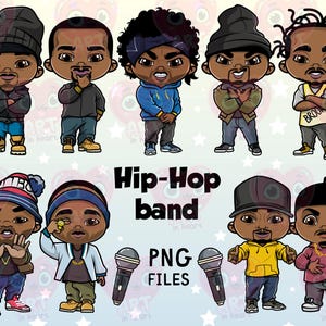 Rapper Bundle, Hip Hop Legenden 90er Jahre Clipart, lustige Gangster, Rap Legenden 90er Jahre Bundle, süßer Rapper, Rap Legenden png, Bronx New York City, LA
