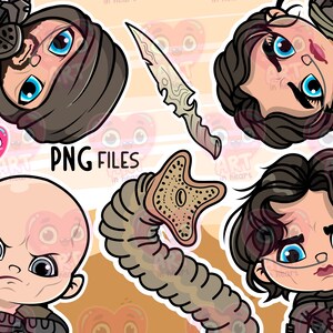 Apocalyptische wereld clipart, magische vrienden, schattige kinderen clipart, leuke vrienden clipart, film inspiratie digitale png, fantastische filmbundel