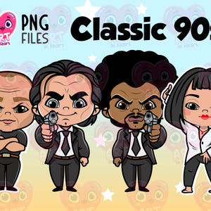 USA classic movie 90s clipart, Cute friends clipart, best friends bundle, usa movie nostalgic