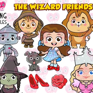 Magische Freunde Clipart, süße Kinder Clipart, süße Freunde Clipart, Kindergeburtstagsfeier, kleine Zaubererparty, Wunderbare Zauberer Clipart PNG