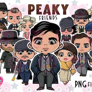 Peaky friends clipart, Cute kids clipart, best friends clipart, classic movie clipart, USA 30s, TV movie bundle, Tv series clipart