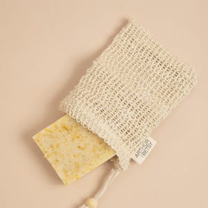 Natural sisal soap bag, soap saver bag, Eco friendly plant based exfoliating soap bag, plastic free, eco stocking fillers, Christmas gifts