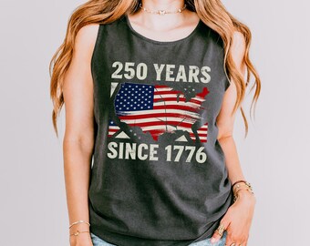 Camiseta sin mangas con la bandera estadounidense desde 1776: Camiseta deportiva con espalda cruzada y estampado de vacaciones de verano 285234