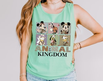 Camiseta sin mangas Disney Animal Kingdom: Diseño gráfico de viaje familiar con espalda deportiva 280952