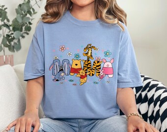 Camiseta Floral Pooh Mama - Camiseta suave Comfort Colors 282717